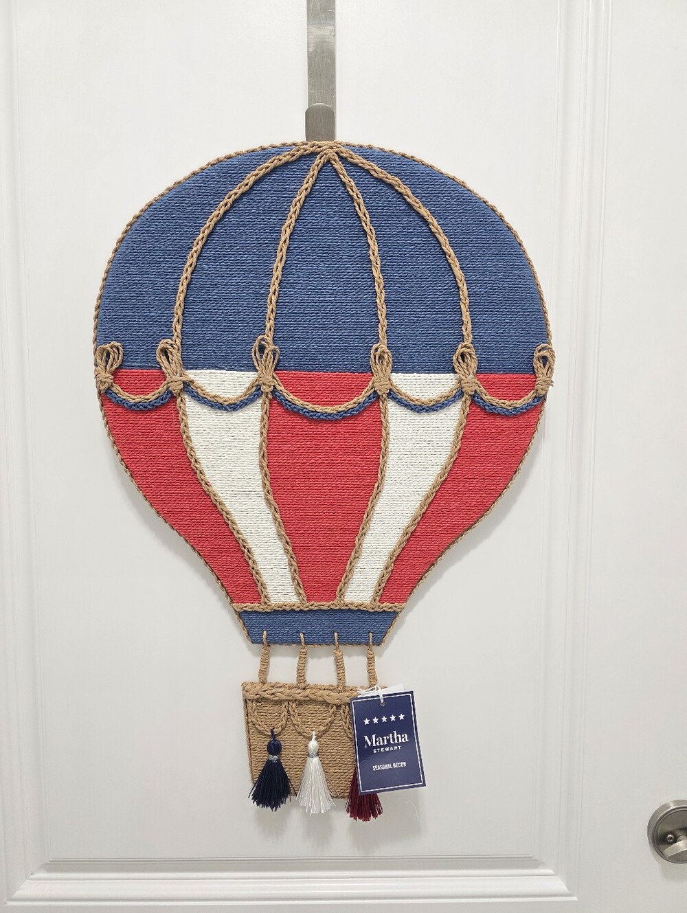 Martha Stewart Patriotic Hot Air Balloon Wall Art Door Decor 4th of July USA - Picture 2 of 6